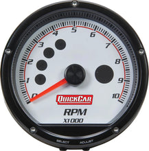 Load image into Gallery viewer, Quickcar Racing Redline Multi-Recall Tach White 63-001