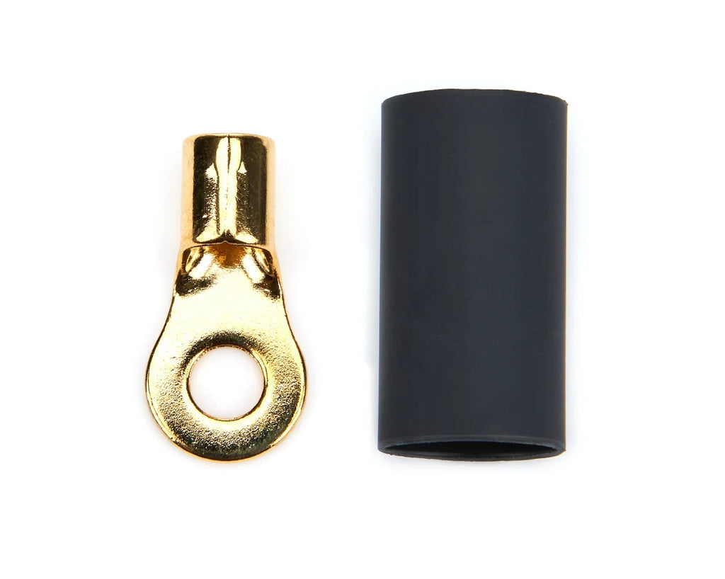 Quickcar Racing Ring Terminal #10 8-10 GA. Pair w/Heat Shrink 57-475