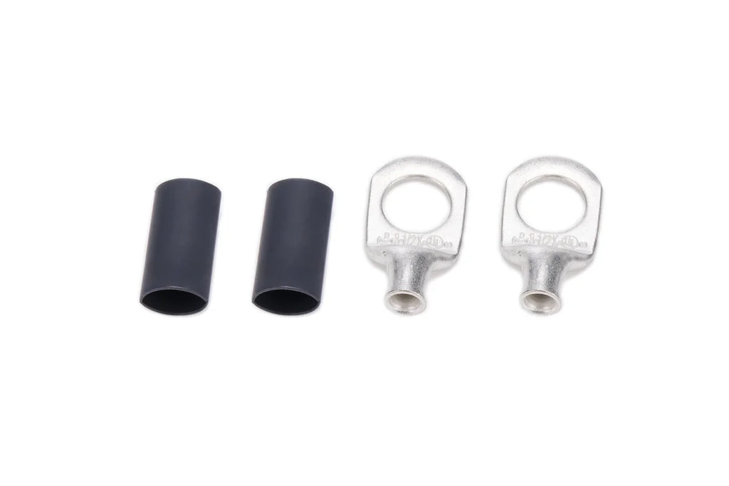 Quickcar Racing Ring Terminal 1/2in 8 Ga w/Heat Shrink Pair 57-515