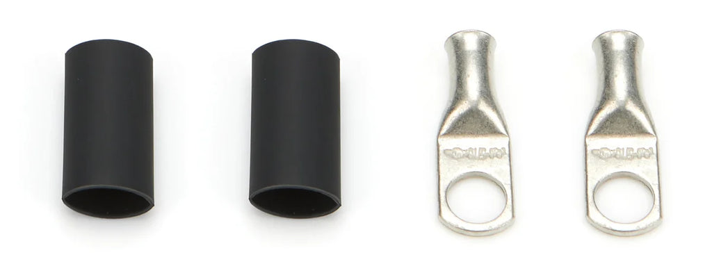 Quickcar Racing Ring Terminal 1/2in 8 Ga w/Heat Shrink Pair 57-573