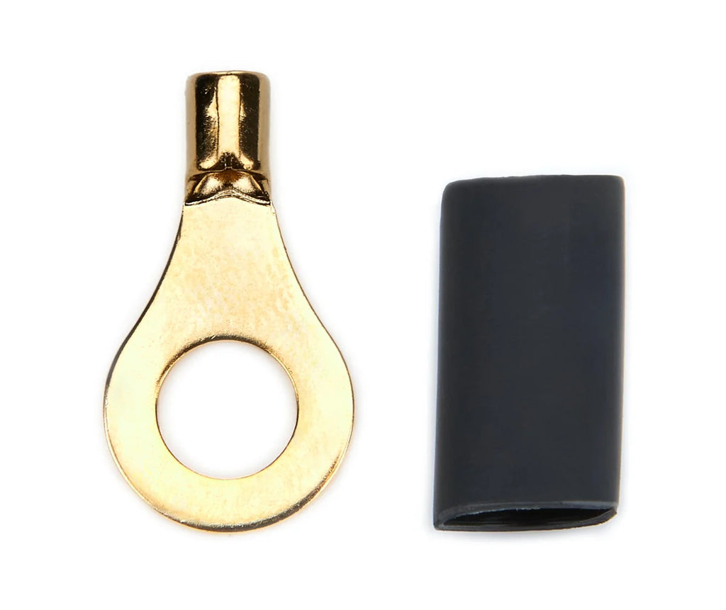 Quickcar Racing Ring Terminal 1/4 14-16 GA. Pair w/Heat Shrink 57-478