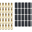 Load image into Gallery viewer, Quickcar Racing Ring Terminal 1/4in 8 Ga w/Heat Shrink 50pk 57-481-50