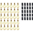 Load image into Gallery viewer, Quickcar Racing Ring Terminal 5/16in 10- 12 Ga w/Heat Shrink 50pk 57-463-50