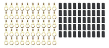 Load image into Gallery viewer, Quickcar Racing Ring Terminal 5/16in 18- 22 Ga w/Heat Shrink 50pk 57-461-50