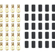 Load image into Gallery viewer, Quickcar Racing Ring Terminal #6 10-12 Ga w/Heat Shrink 50pk 57-450-50