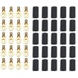 Load image into Gallery viewer, Quickcar Racing Ring Terminal #8 14-16 Ga w/Heat Shrink 50pk 57-471-50