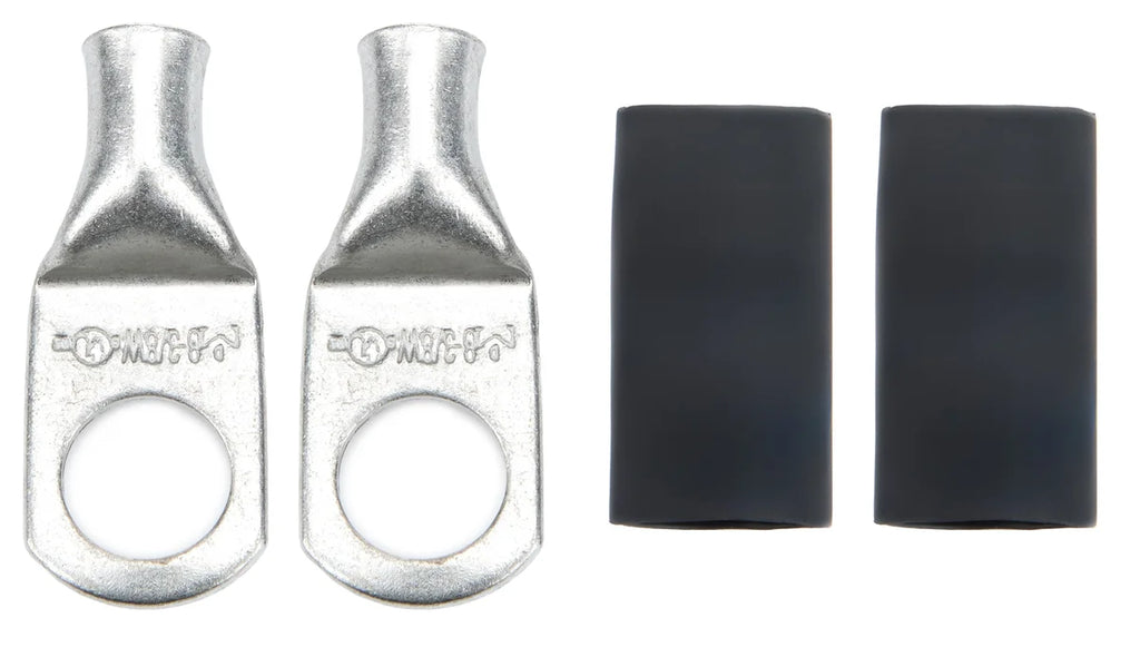 Quickcar Racing Ring Terminals 3/8in 6 Ga w/Heat Shrink 57-582