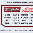 Load image into Gallery viewer, Quickcar Racing Switch Panel Stickers Large Ignition Panels 50-003
