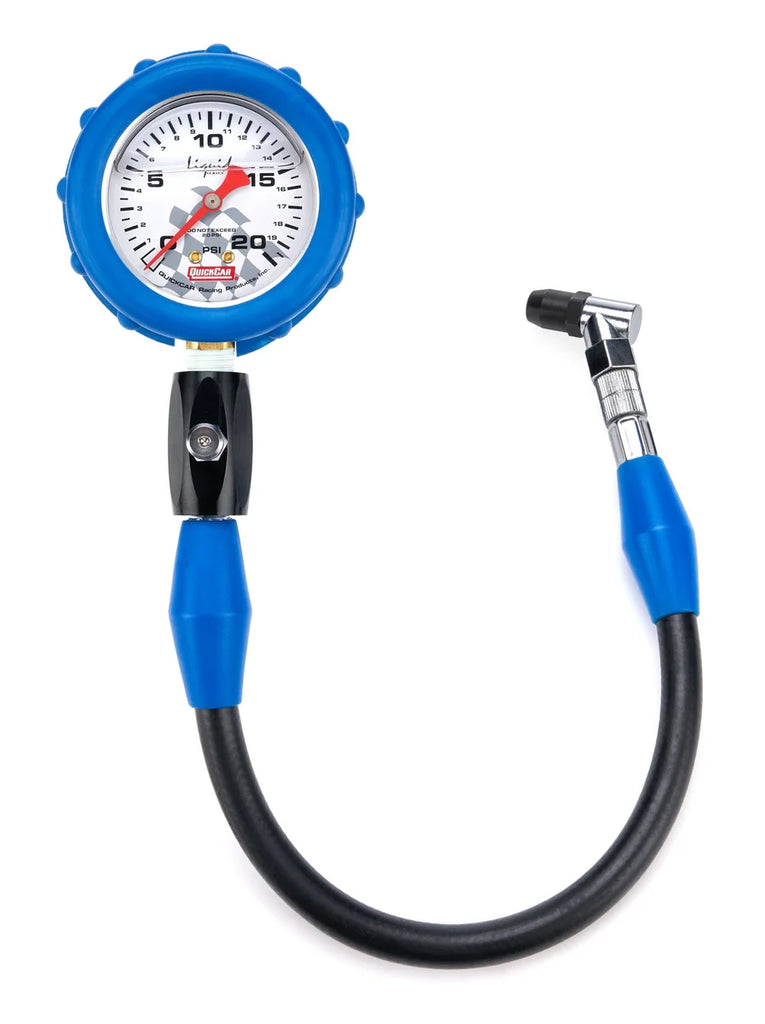 Quickcar Racing Tire Gauge 20 PSI Liquid Filled 56-021