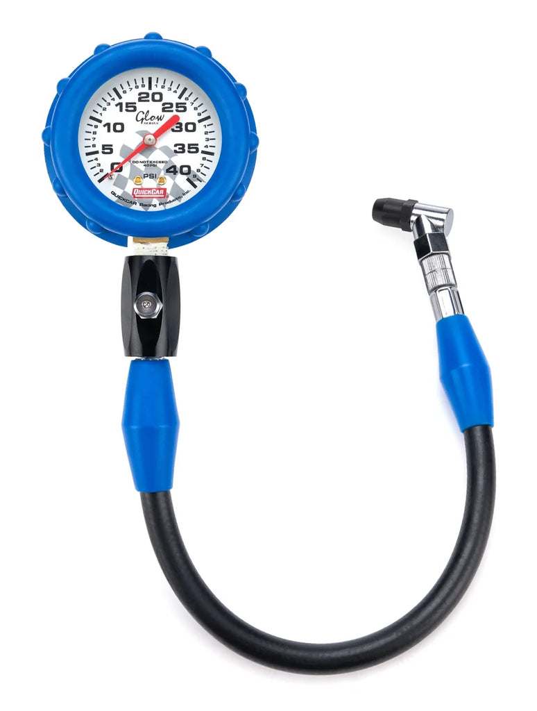 Quickcar Racing Tire Gauge 40 PSI Glo Gauge 56-042