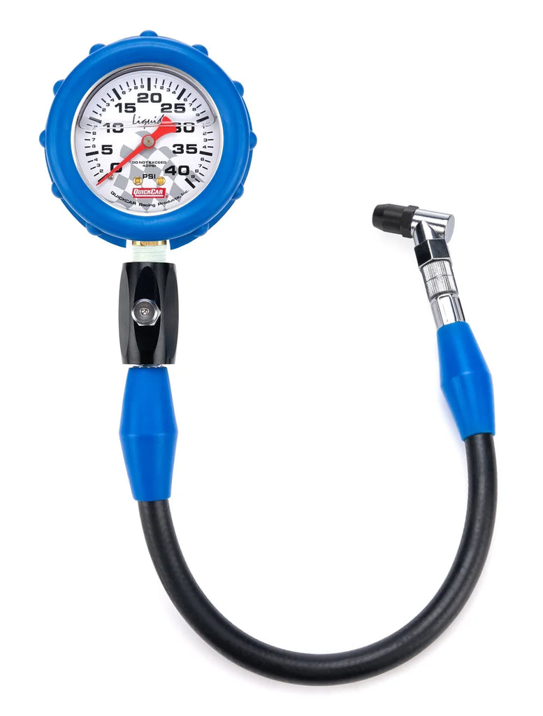 Quickcar Racing Tire Gauge 40 PSI Liquid Filled 56-041