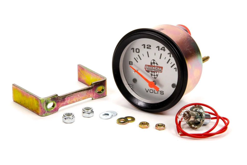 Quickcar Racing Voltmeter Gauge 2-5/8in 611-6007