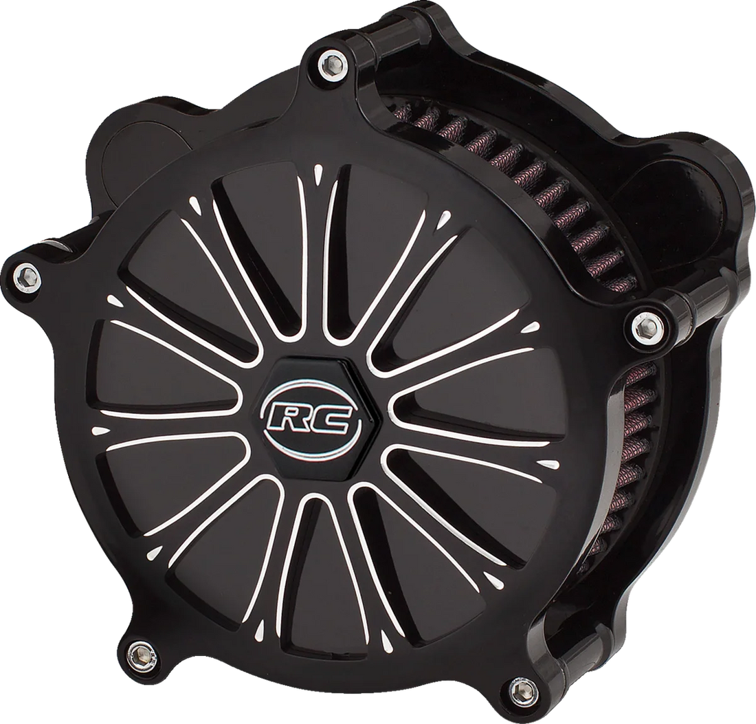 RC Components Airstrike Air Cleaner - Black AB01B-122E - Side View