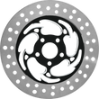 Load image into Gallery viewer, RC Components Brake Rotor - Left Front - Savage Eclipse - Chrome and Black COG11785ELF2K - Main Product View