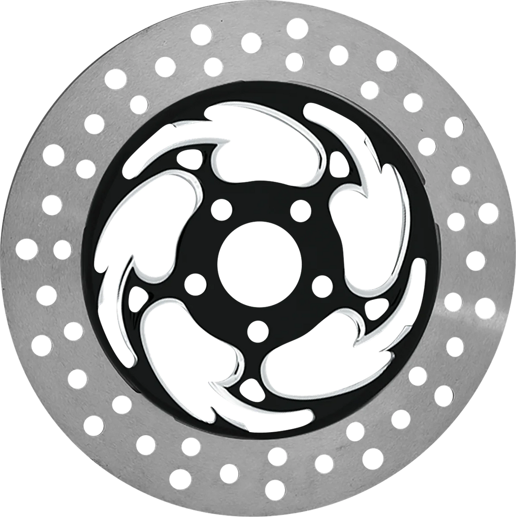 RC Components Brake Rotor - Right Front - Savage Eclipse - Chrome and Black COG11785ERF2K - Main Product View