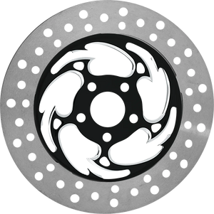 RC Components Brake Rotor - Right Front - Savage Eclipse - Chrome and Black COG11785ERF2K - Main Product View
