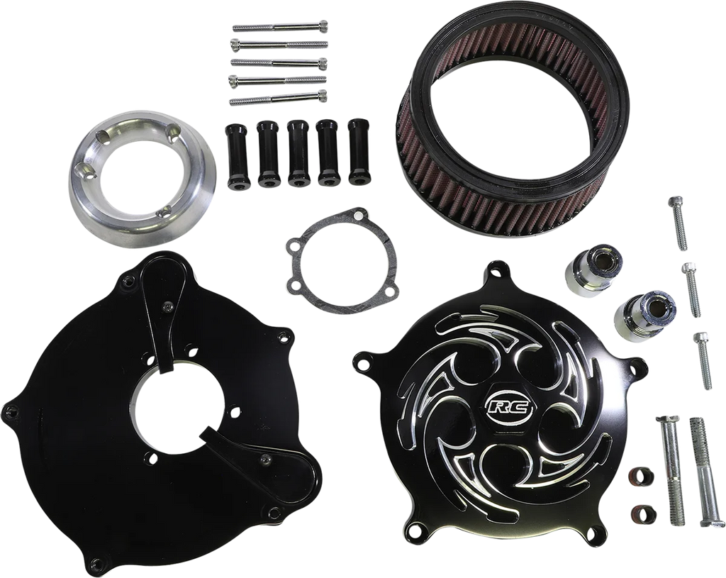 RC Components Eclipse Air Cleaner - '93-'17 Big Twin AC-02B-85E - Side View