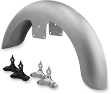 Load image into Gallery viewer, RC Components Front Fender Kit with Chrome Adapters - For 26" Wheel - 6" W FNDRKT26 - Side View