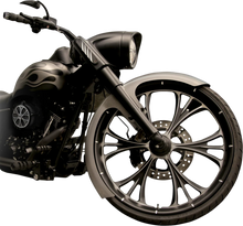 Load image into Gallery viewer, RC Components Front Fender Kit with Chrome Adapters - For 26" Wheel - 6" W FNDRKT26 - Back View