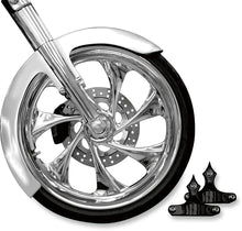 Load image into Gallery viewer, RC Components Phantom Front Fender Kit with Black Adapters - For 23" Wheel FNDRKT23RC-B - Back View