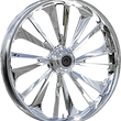 Load image into Gallery viewer, RC Components Wheel - Dillinger - Front - Dual Disc/with ABS - Chrome - 21x3.5 - FLH 213HD031A21138C - Main Product View
