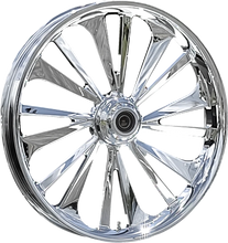 Load image into Gallery viewer, RC Components Wheel - Dillinger - Front - Dual Disc/without ABS - Chrome - 21x3.5 - FLH 213HD031NON138C - Main Product View