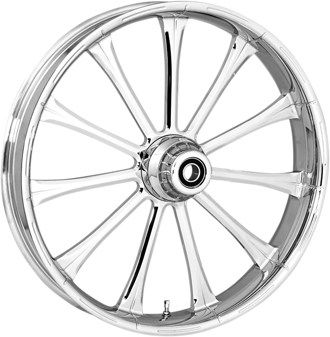 RC Components Wheel - Exile - Rear - Single Disc/with ABS - Chrome - 18x5.5 18550-9210A-122 - Side View