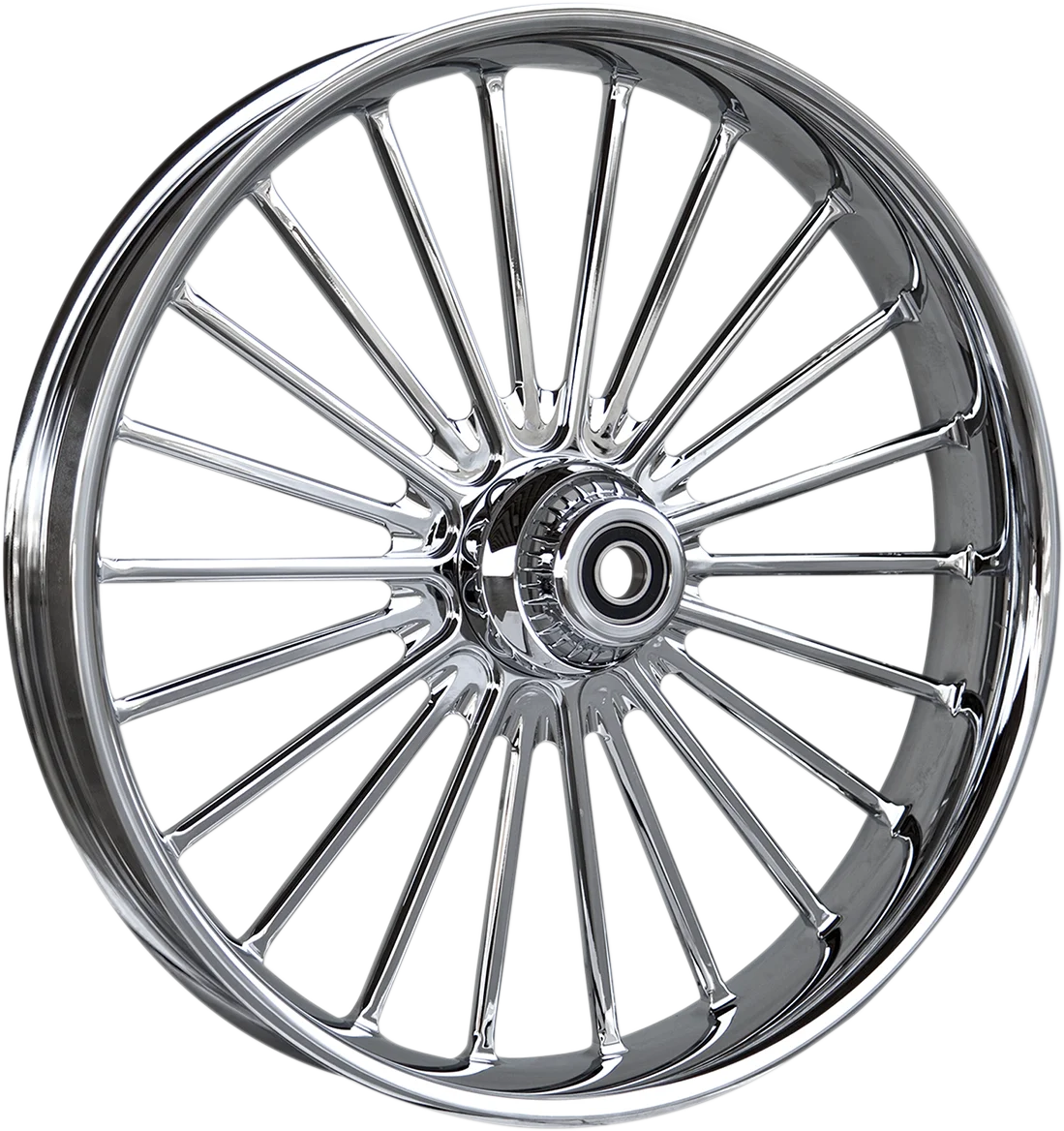RC Components Wheel - Illusion - Front - Dual Disc/with ABS - Black - 21x3.5 0321350-126B1 - Side View