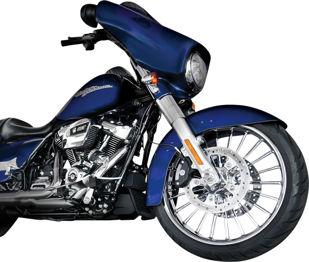 RC Components Wheel - Illusion - Front - Dual Disc/without ABS - Chrome - 21x3.5 21350-9031-126C - Side View