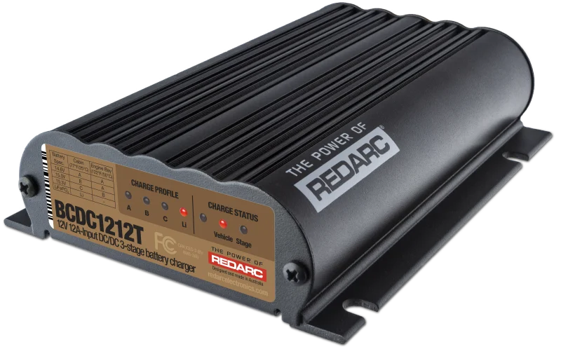 REDARC DC/DC 3-Stage Vehicle to Trailer Battery Charger - 12A