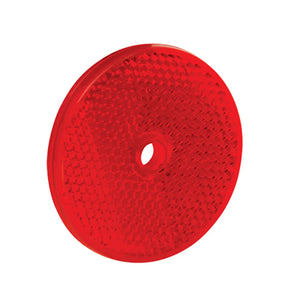 REESE Round 2-3/16in Red Refle ctor w/Center Mounting H 70-71-170