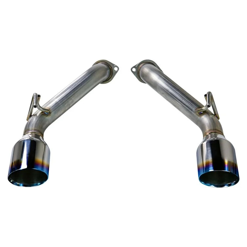 REMARK 2023+ Nissan Z Burnt Stainless Double Wall Tip Axle Back Exhaust - Side View