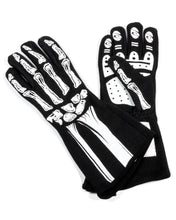 Load image into Gallery viewer, RJS Double Layer White Skeleton Gloves Large