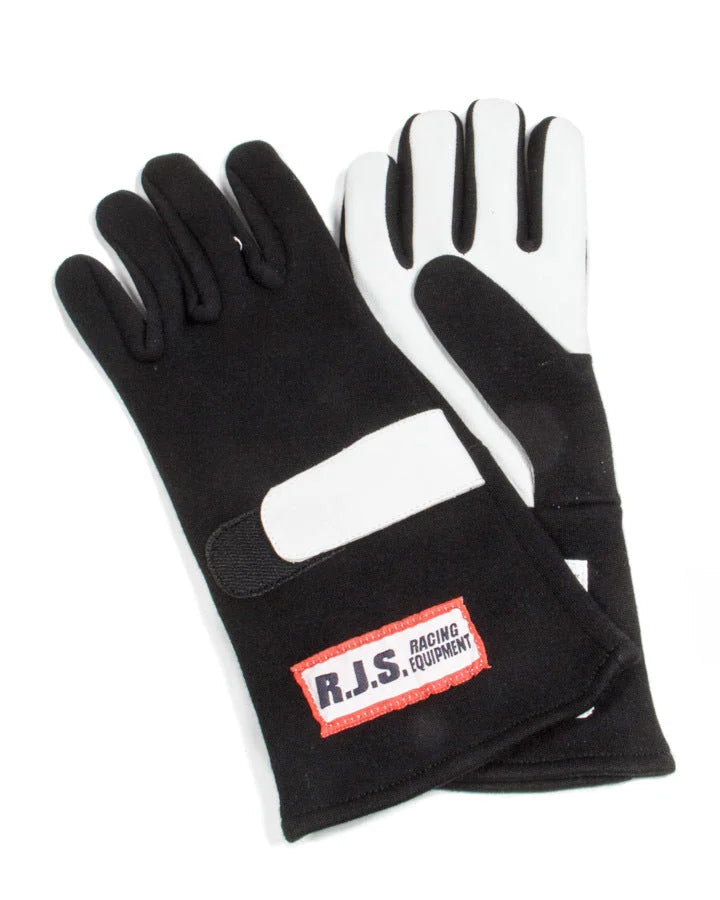 RJS Gloves Nomex D/L MD Black SFI-5