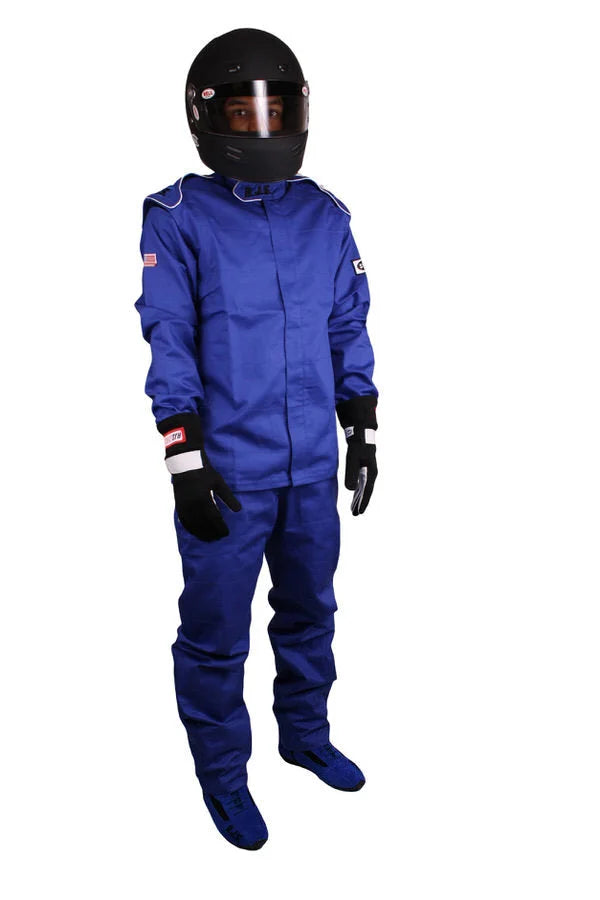 RJS Pants Blue Large SFI-3-2A/5 FR Cotton