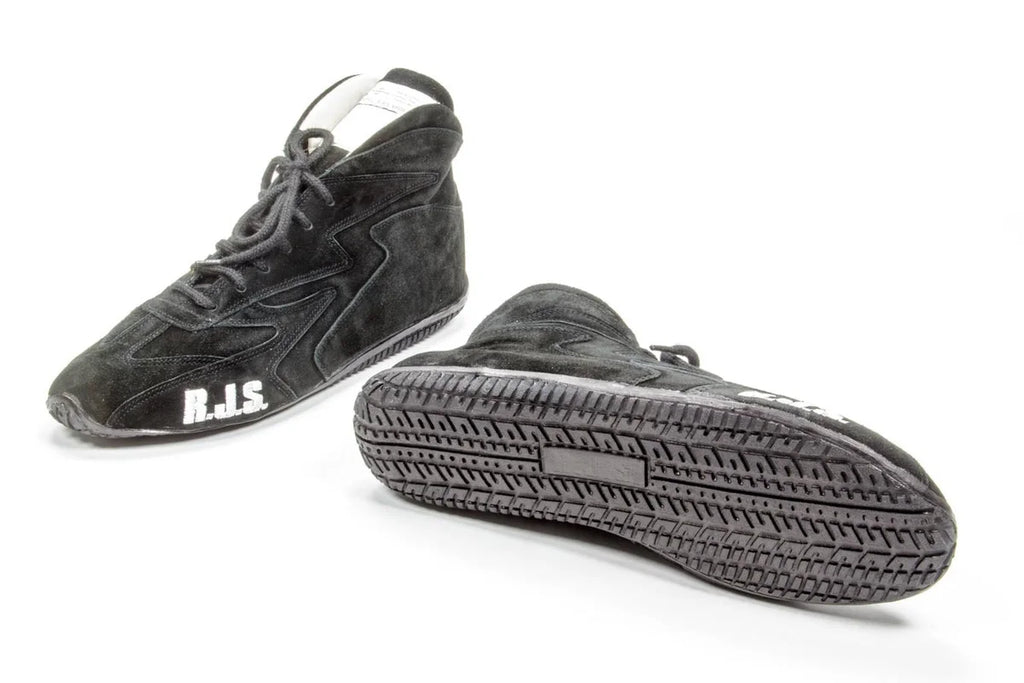 RJS Redline Shoe Mid-Top Black Size 16 SFI-5