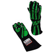 Load image into Gallery viewer, RJS Single Layer Lime Green Skeleton Gloves Large