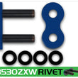 Load image into Gallery viewer, RK Chain BB530ZXW-RIVET - Blue