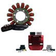 Load image into Gallery viewer, RMSTATOR RMSTATOR KIT GENERATOR STATOR + RED MACHINED ALU MOSFET REG RMS900-107597