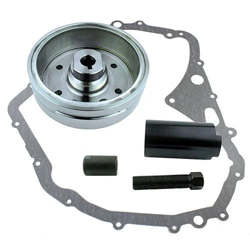 RMSTATOR RMSTATOR KIT IMPROVED FLYWHEEL + FLYWHEEL PULLER + GASKET RM22434 - Installation View
