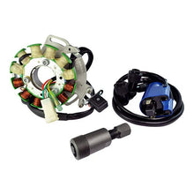 Load image into Gallery viewer, RMSTATOR RMSTATOR KIT STATOR 100 W + EXT IGN COIL + BACKPLATE + PULLER RM22801