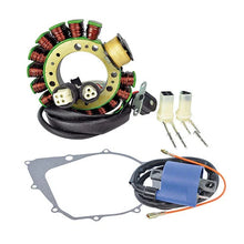 Load image into Gallery viewer, RMSTATOR RMSTATOR KIT STATOR + EXT IGN COIL + CRANKCASE COVER GASK RM22863