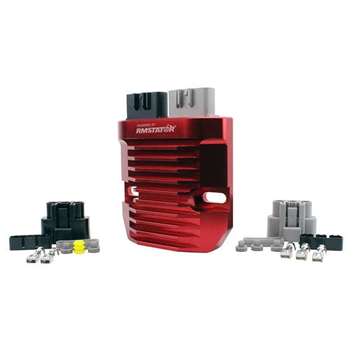 RMSTATOR RMSTATOR RMSTATOR RED MACHINED ALUMINUM MOSFET REGULATOR RMS022-105928 - Main Product View