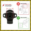 Load image into Gallery viewer, RMSTATOR RMSTATOR THROTTLE POSITION SENSOR TPS 22MM RMS140-108686 - Side View