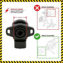 Load image into Gallery viewer, RMSTATOR RMSTATOR THROTTLE POSITION SENSOR TPS 22MM RMS140-108686 - Side View