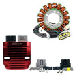 Load image into Gallery viewer, RMSTATOR STATOR + RMSTATOR RED MACHINED ALUMINUM MOSFET REGULATOR RMS900-107277