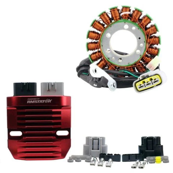 RMSTATOR STATOR + RMSTATOR RED MACHINED ALUMINUM MOSFET REGULATOR RMS900-107277