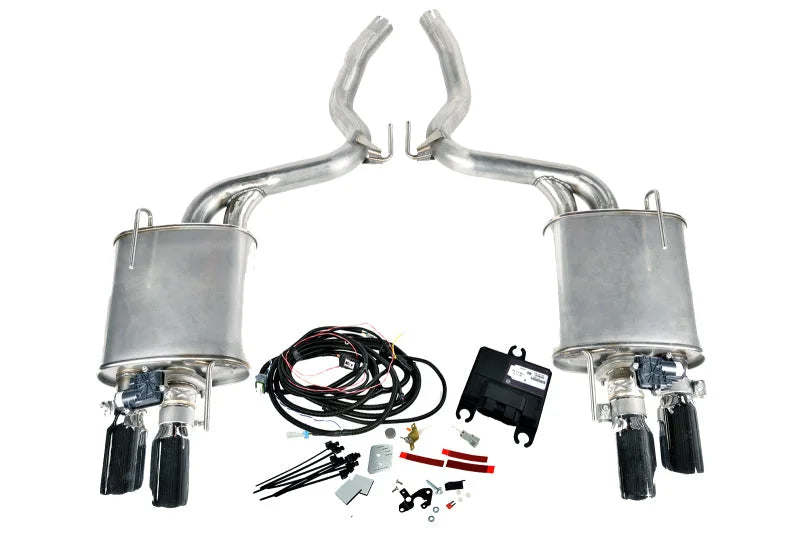 ROUSH 2015-2017 Ford Mustang ACTIVE Exhaust Upgrade Kit (Requires ACTIVE-READY Exhuast Kit) - Main Product View