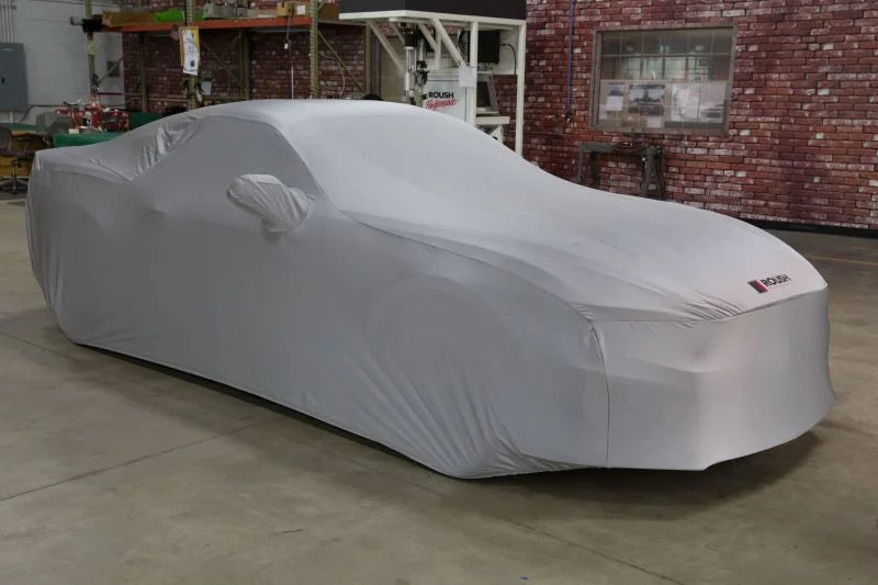 ROUSH 2015-2019 Ford Mustang Satin Stretch Indoor Car Cover - Side View