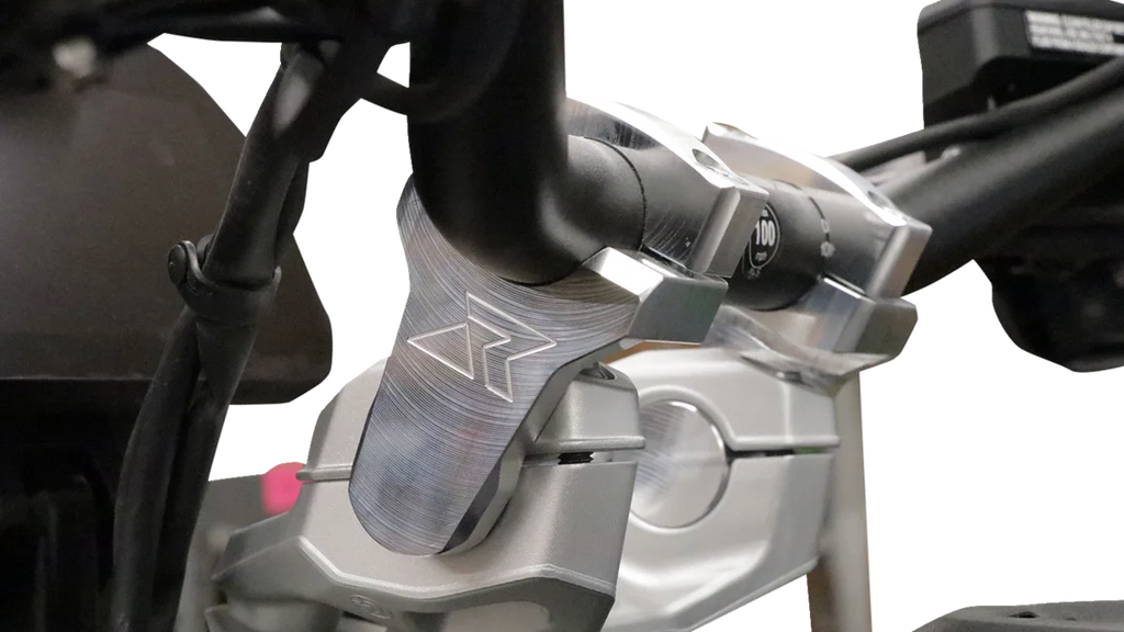 ROX SPEED FX 2.4" Pivoting Risers - 1-1/4" Handlebar - BMW - Back View